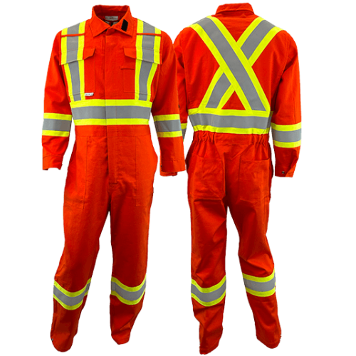 Men's Atlas Guardian AR/FR 4 Inch Striping Orange Coverall