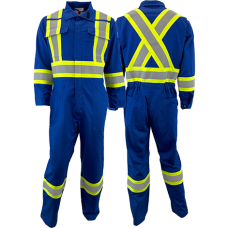 Men's Atlas Guardian AR/FR 4 Inch Striping Royal Coverall