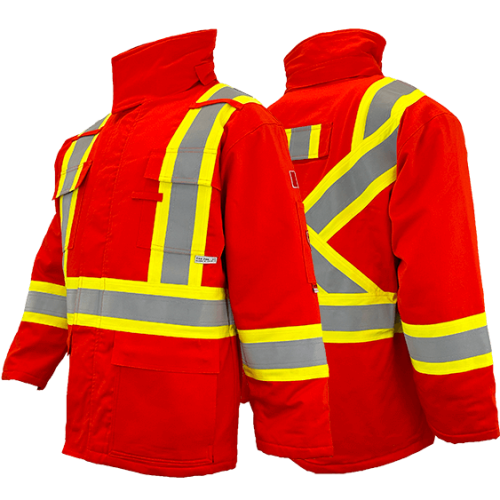 Atlas Guardian AR/FR Orange Insulated 4in Stripe Parkas 21914OR