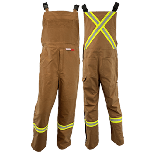 Men's Atlas Guardian Brown Duck AR/FR Bibs 3072BD