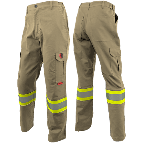 Atlas AR/FR Khaki Cargo Pants 4in Stripe 4054KK