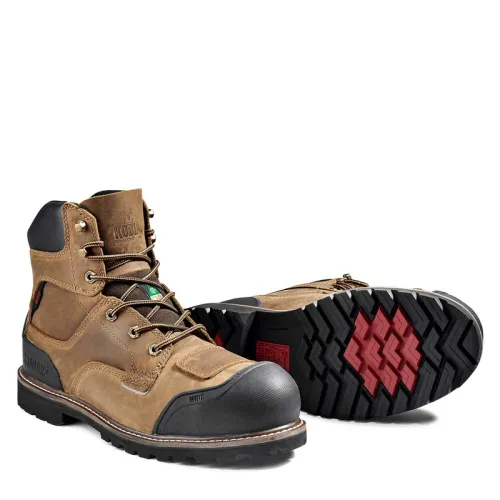 Men's Kodiak Brown Generations Widebody 6" Waterproof Work Boot 4TGBBN