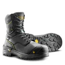 Men's Terra Black Gantry 8" Waterproof Work Boot with Internal Met Guard 839CBK