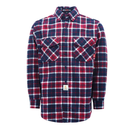 FR 9.5OZ Plaid Flannel Shirts With Buttons