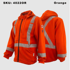 Atlas Guardian AR/FR Orange Fleece Hoodie 4022OR