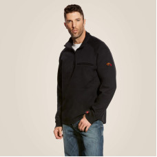 Ariat FR Rev 1/4 Zip Fleece Black 10023985
