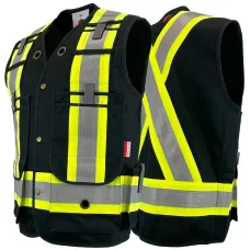 Atlas FR/AR Black Surveyor Vests 2272BLK Atlas FR/AR Black Surveyor Vests 2272BLK
