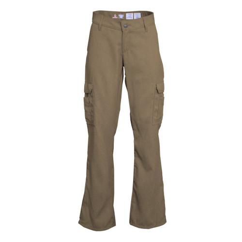 Ladies Khaki Lapco FR DH Cargo Pants | made with 6.5oz. Westex® DH L-PFRDHC6