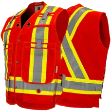 Atlas FR/AR Orange Surveyor Vests 2272OR Atlas FR/AR Orange Surveyor Vests 2272OR