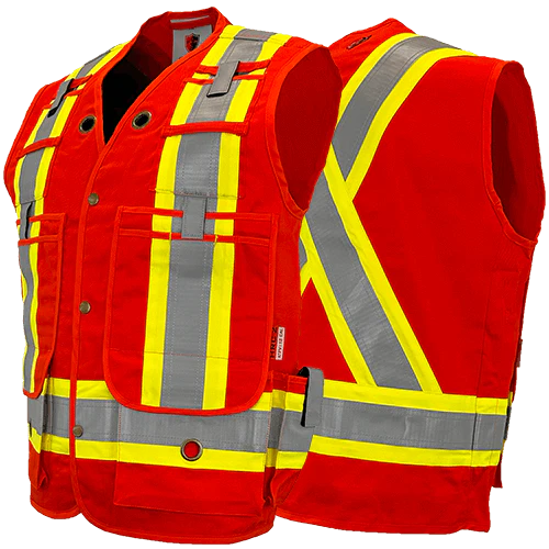 Atlas FR/AR Orange Surveyor Vests 2272OR Atlas FR/AR Orange Surveyor Vests 2272OR