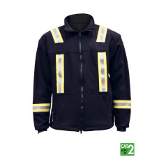 IFR Full Zip FR Striped Fleece Jacket - Navy OSN324