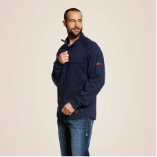 Ariat FR Rev 1/4 Zip Fleece Navy 10022333