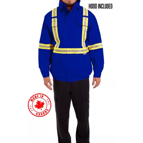 RWW 3 in 1 Premium Royal Blue AR/FR Insulated Bomber Jacket w/CSA Striping