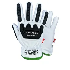  Atlas Gear Leather Cut Level A6 Impact Gloves GuardMax S801