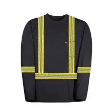 Big Bill FR Navy Long Sleeve Hi Vis Shirt SDT5PD8