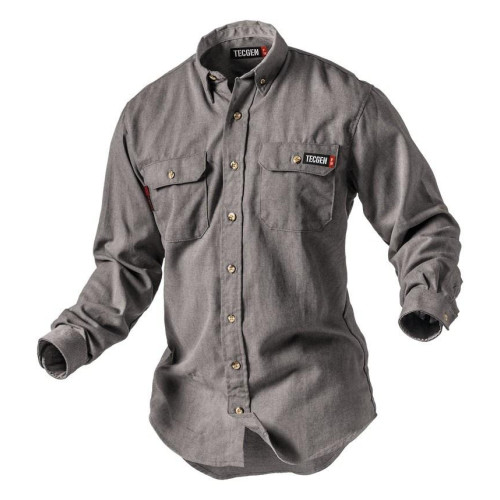 TecGen Select Gray 5.5 oz Work Shirt TCG011202-2