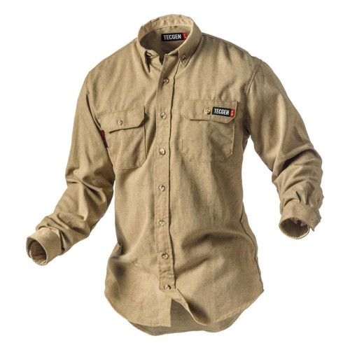 TecGen Select Tan 5.5 oz Work Shirt TCG011202